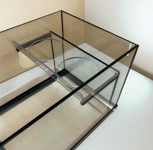 120 Gallon Glass Aquarium with Euro-Bracing and Black Trim Low Iron Glass Front Standard