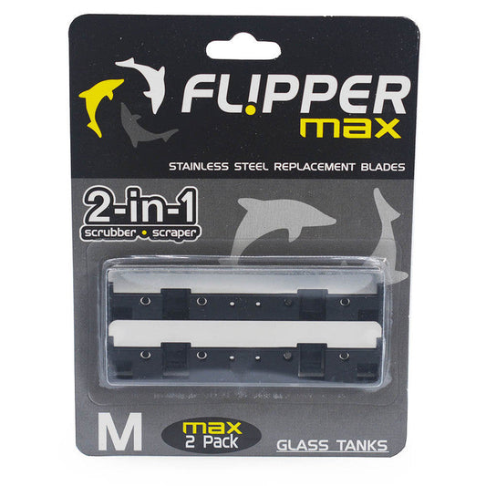 Flipper Max Stainless Steel Replacment Blades (2 pack) - Flipper - Aquarium