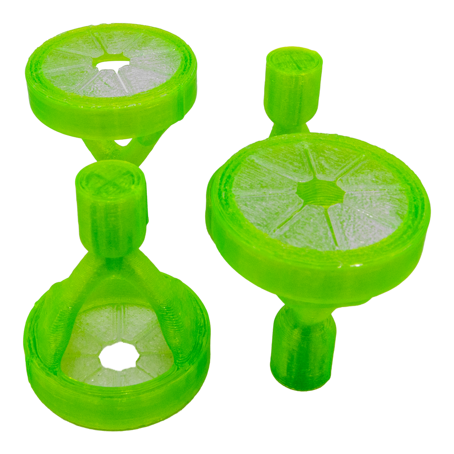 FragLoc™ - Macroalgae Holder Plugs (Pack of 4) - Fluorescent Green - Animals & Pet Supplies