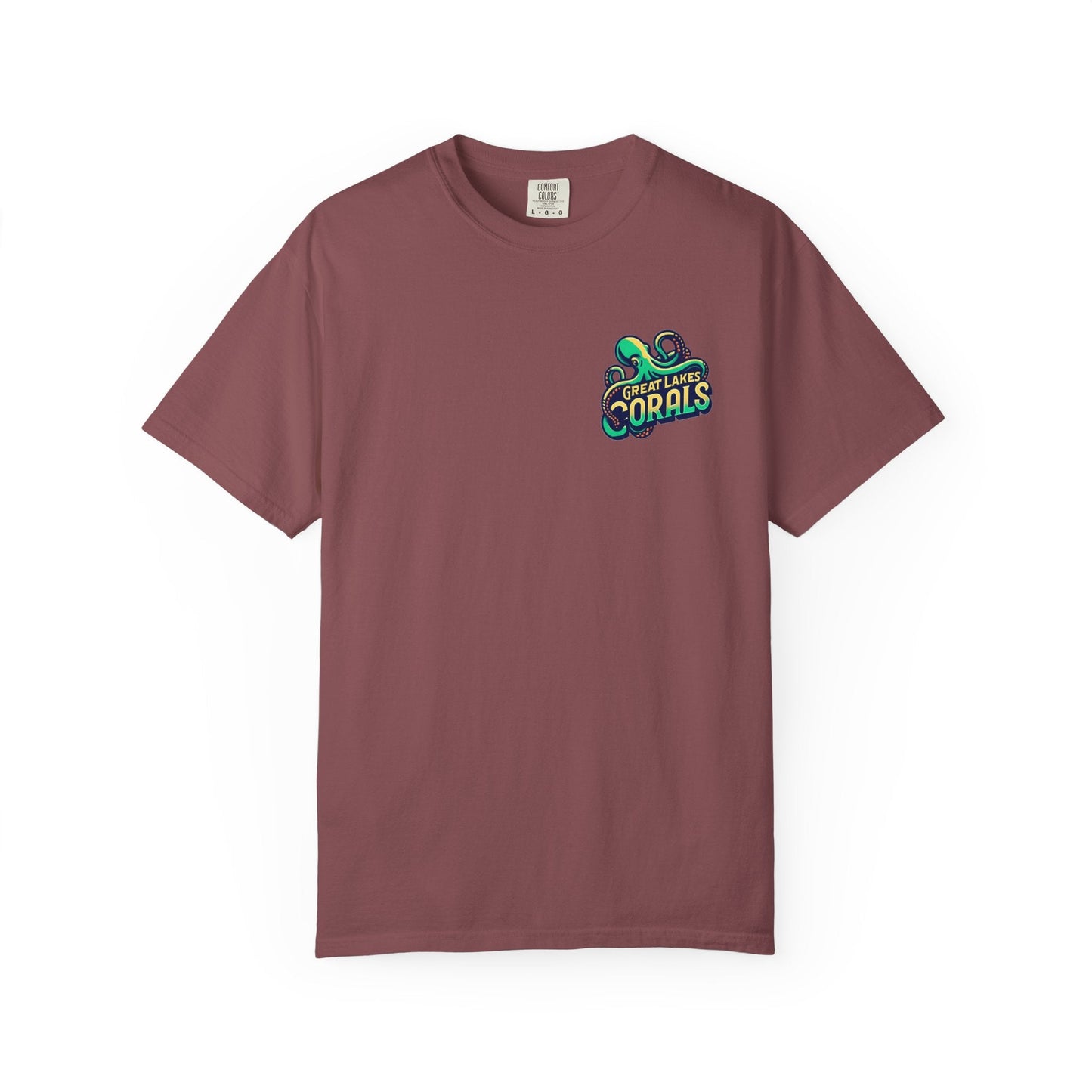 Great Lakes Corals T-Shirt | Eco-Friendly Graphic Tee - Brick / S - T-Shirt
