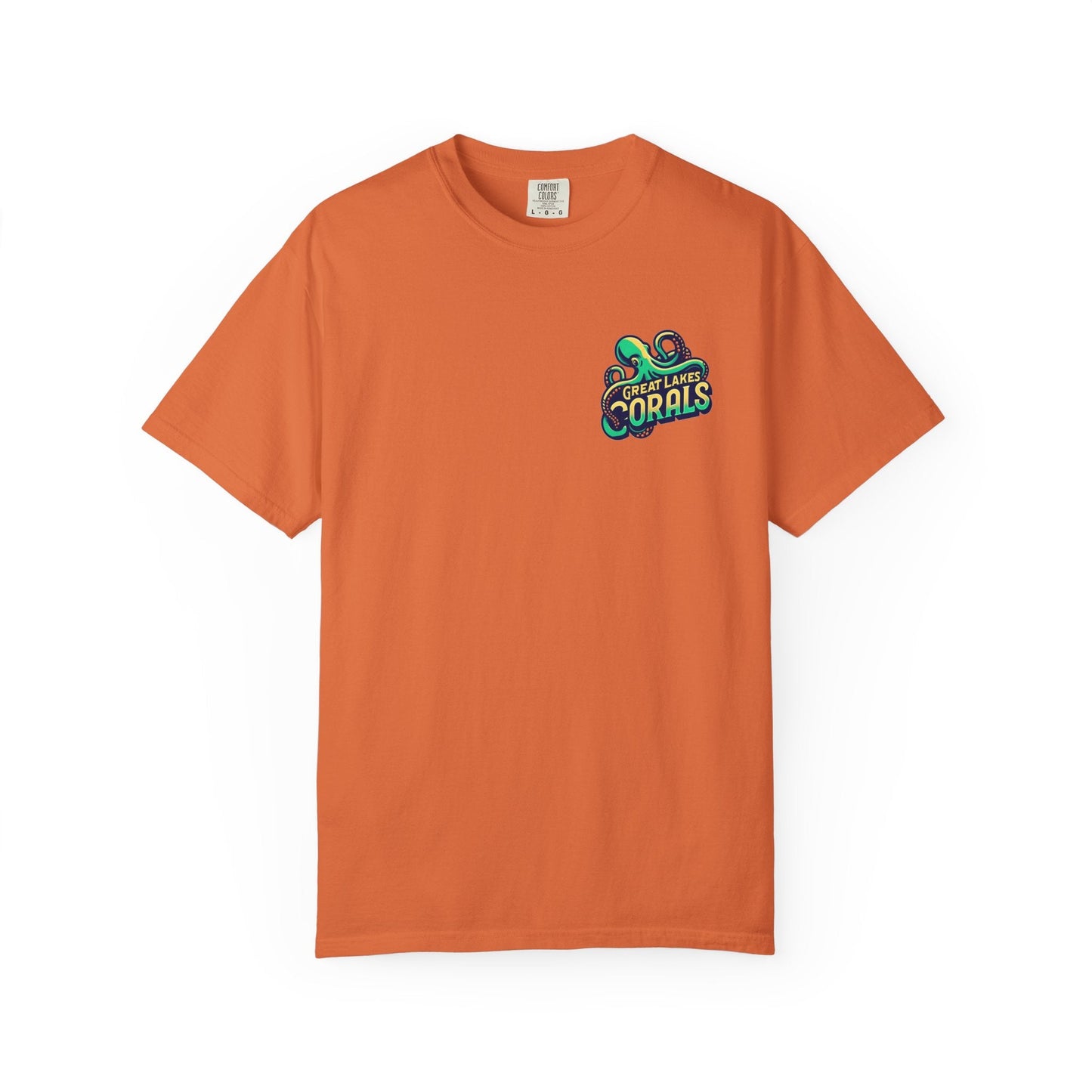 Great Lakes Corals T-Shirt | Eco-Friendly Graphic Tee - Burnt Orange / S - T-Shirt