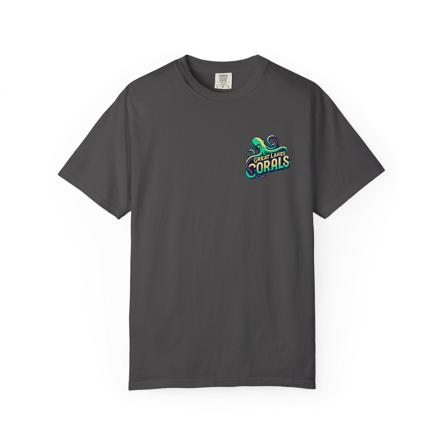 Great Lakes Corals T-Shirt | Eco-Friendly Graphic Tee - Graphite / S - T-Shirt