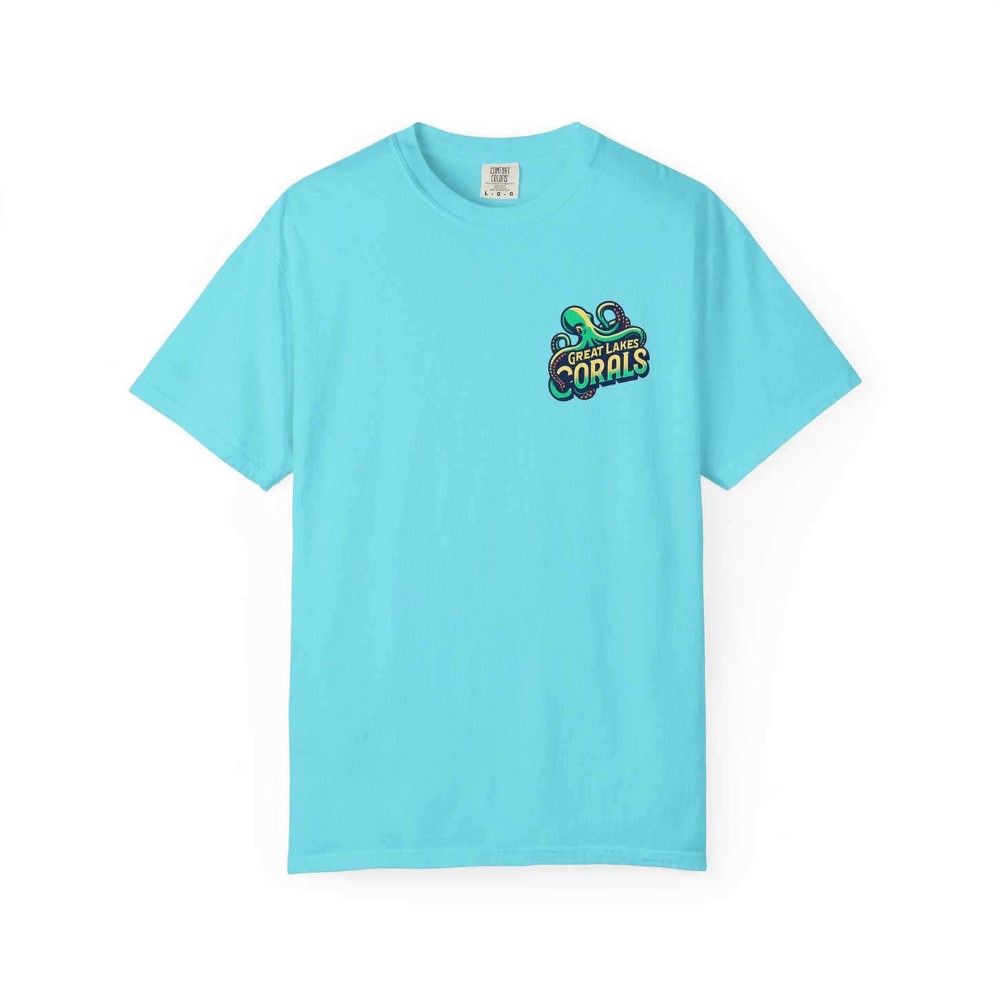 Great Lakes Corals T-Shirt | Eco-Friendly Graphic Tee - Lagoon Blue / S - T-Shirt