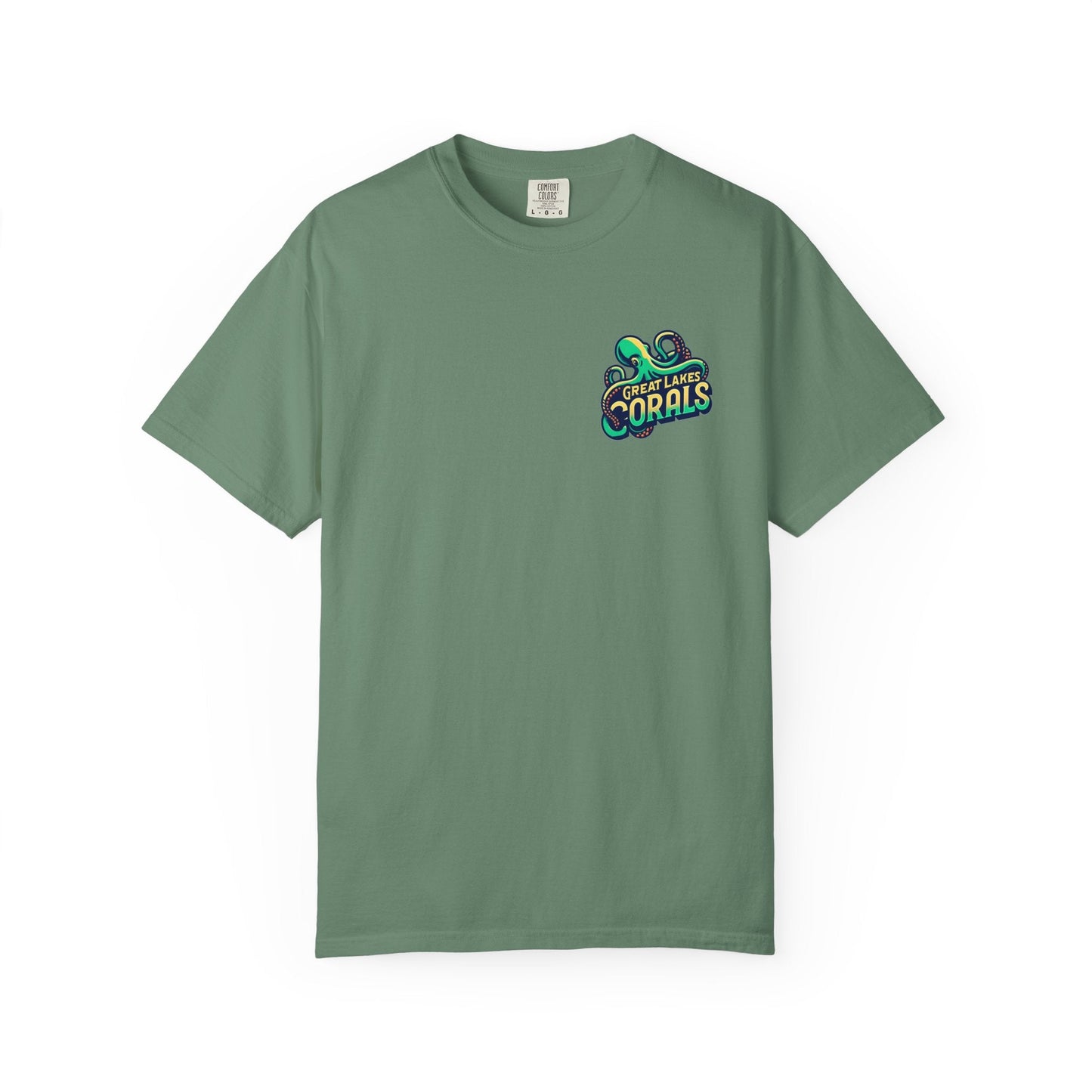Great Lakes Corals T-Shirt | Eco-Friendly Graphic Tee - Light Green / S - T-Shirt