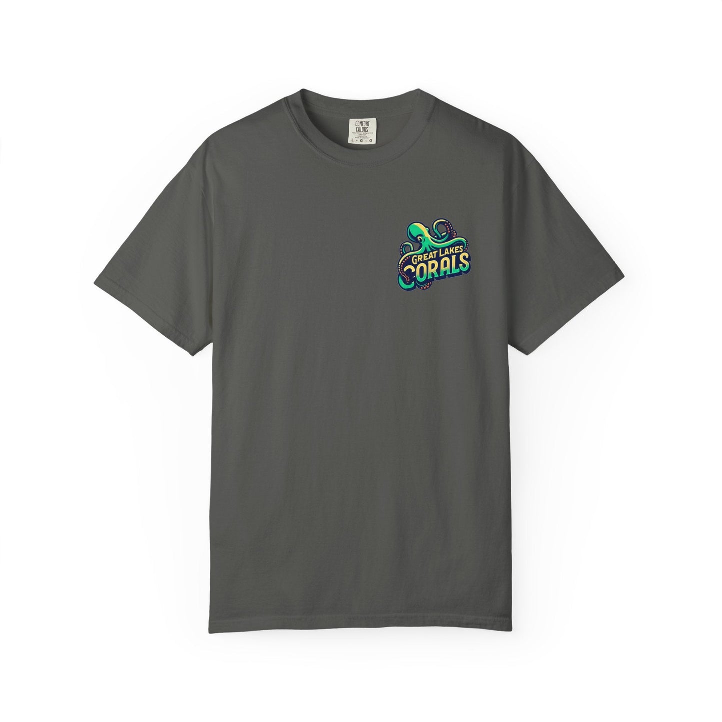 Great Lakes Corals T-Shirt | Eco-Friendly Graphic Tee - Pepper / S - T-Shirt