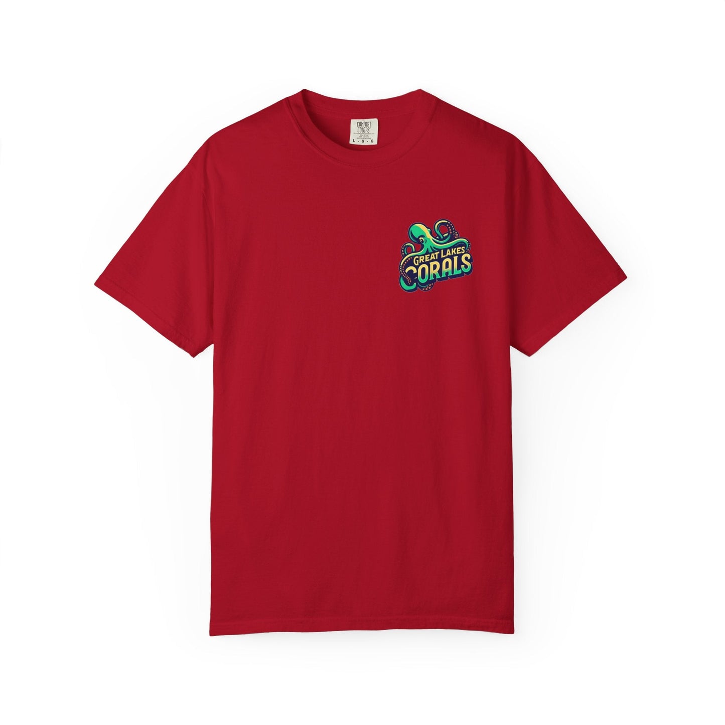 Great Lakes Corals T-Shirt | Eco-Friendly Graphic Tee - Red / S - T-Shirt