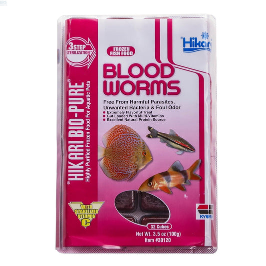 Hikari Bloodworms (Cubes/Flats) - Frozen Food