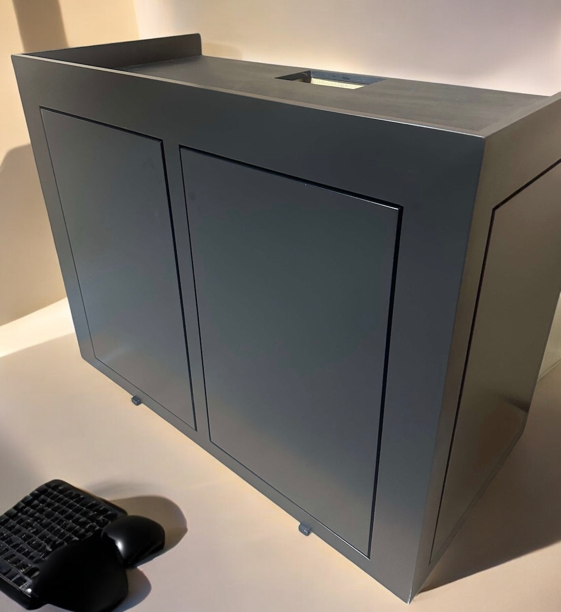 120 Gallon Glass Aquarium with Euro-Bracing and Black Trim Low Iron Glass Front Standard