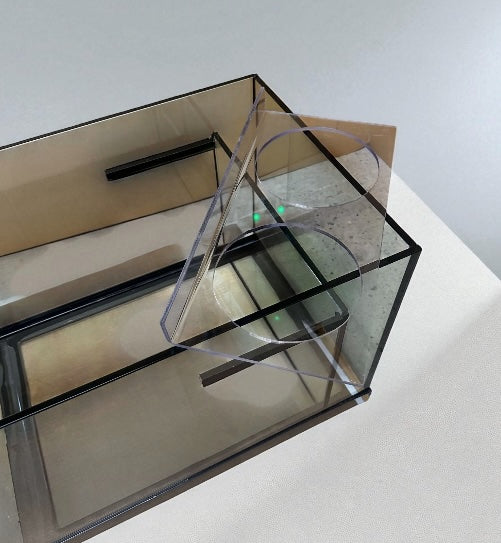 180 Gallon Glass Aquarium with Euro-Bracing and Black Trim Low Iron Glass Front Standard