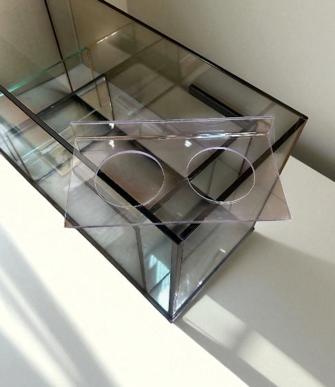 90 Gallon Glass Aquarium with Euro-Bracing and Black Trim Low Iron Glass Front Standard