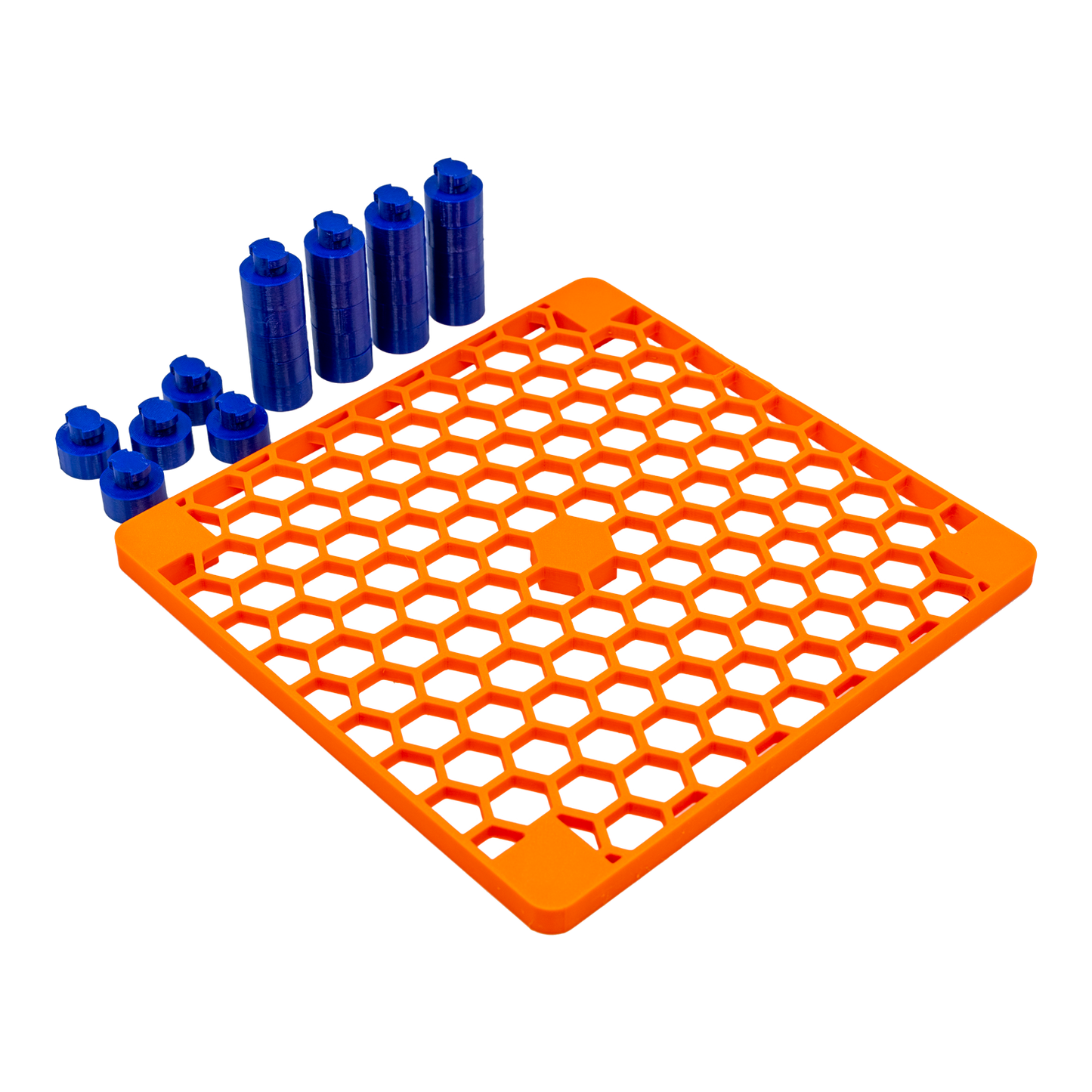Adjustable Protein Skimmer Stand - 9.75’’ x 10’’ / Orange/Blue