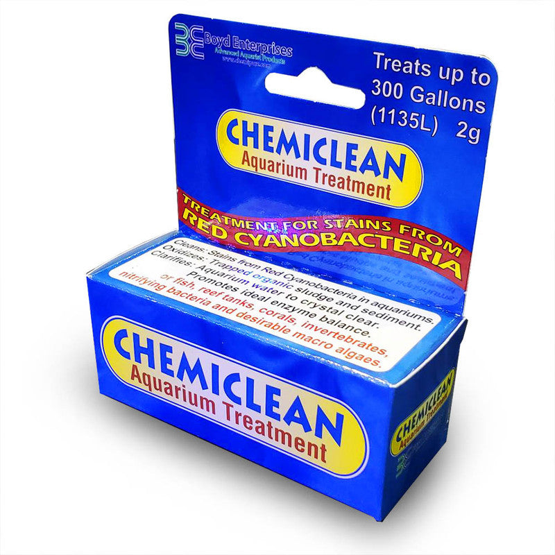 ChemiClean - 2 Gram Powder - Remove Red Slime Algae (Cyanobacteria) - Boyd - aquarium Maintenace
