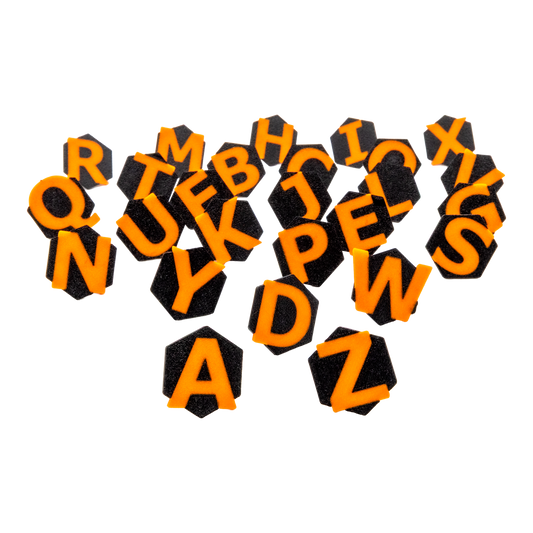 Coral Frag Plug Labels – Price & Alphabet Tag Sets - Alphabet | 26 Plugs / Black / Black