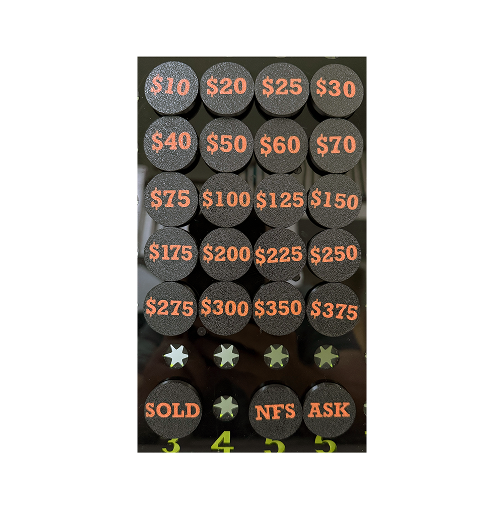 Coral Price Plugs - Round Price Plugs / Orange 23 basic pack - 3D Printing
