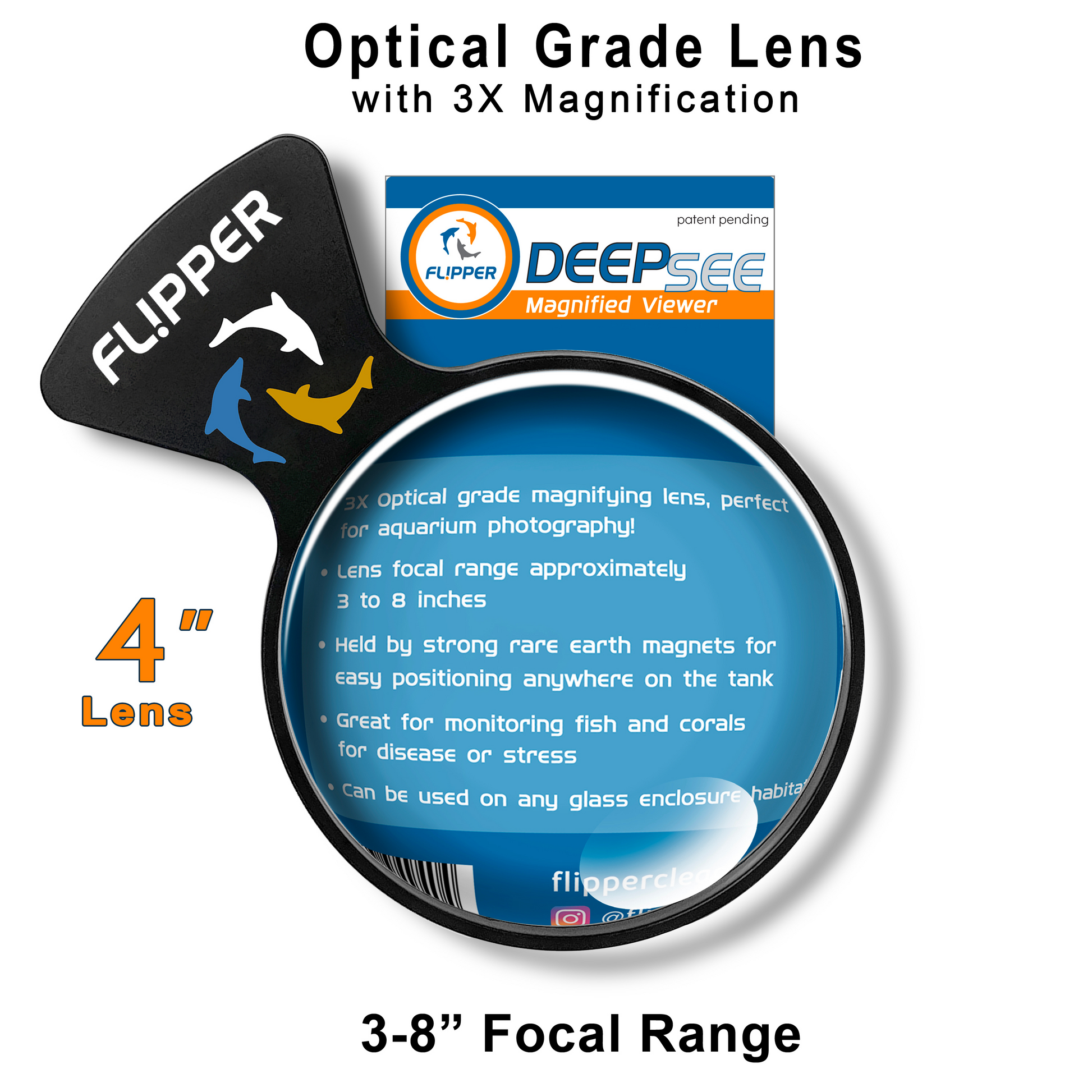 DeepSee Viewer Black 4’’ - Aquarium Viewer