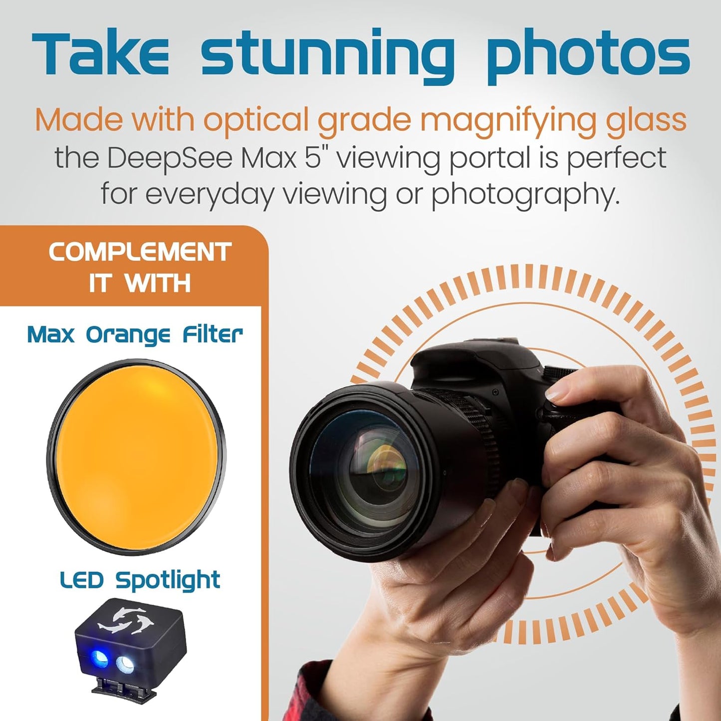 DeepSee Viewer Black Max 5’’ - Aquarium Viewer