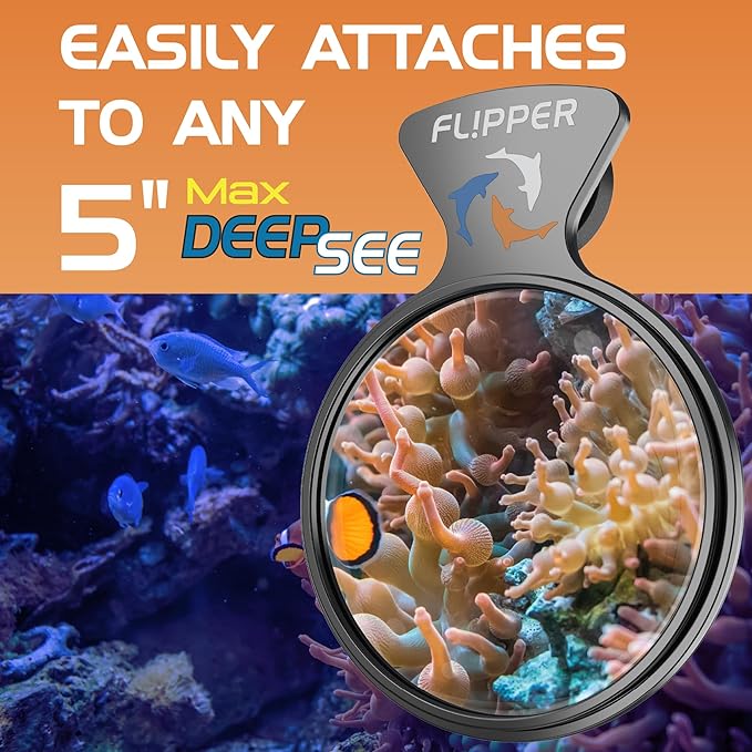 DeepSee Viewer Black Max 5’’ - Orange Filter - Aquarium Viewer