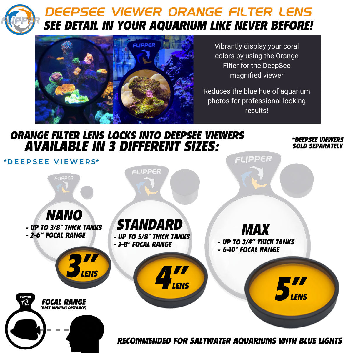 DeepSee Viewer Black - Orange Filter - Aquarium Viewer