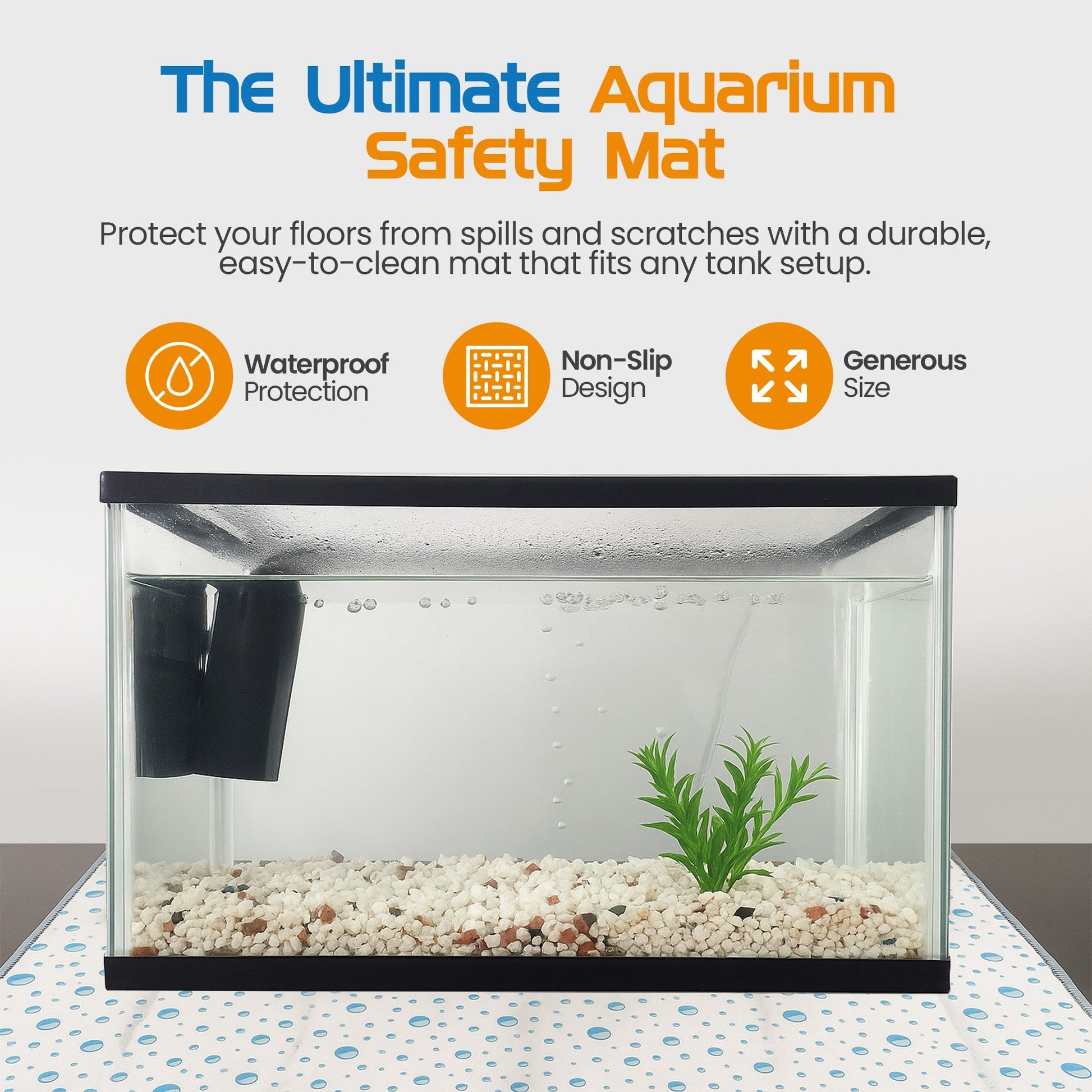 Flipper Aquarium Splash Mat - Aquarium Cleaning Supplies