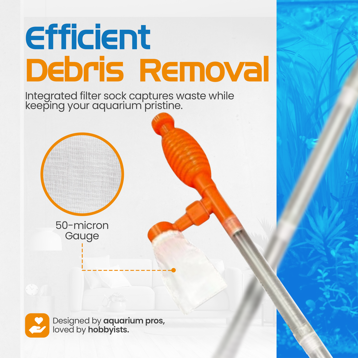 Flipper AquaVac Gravel/Sand Cleaner & Siphon Kit - Flipper Accessories