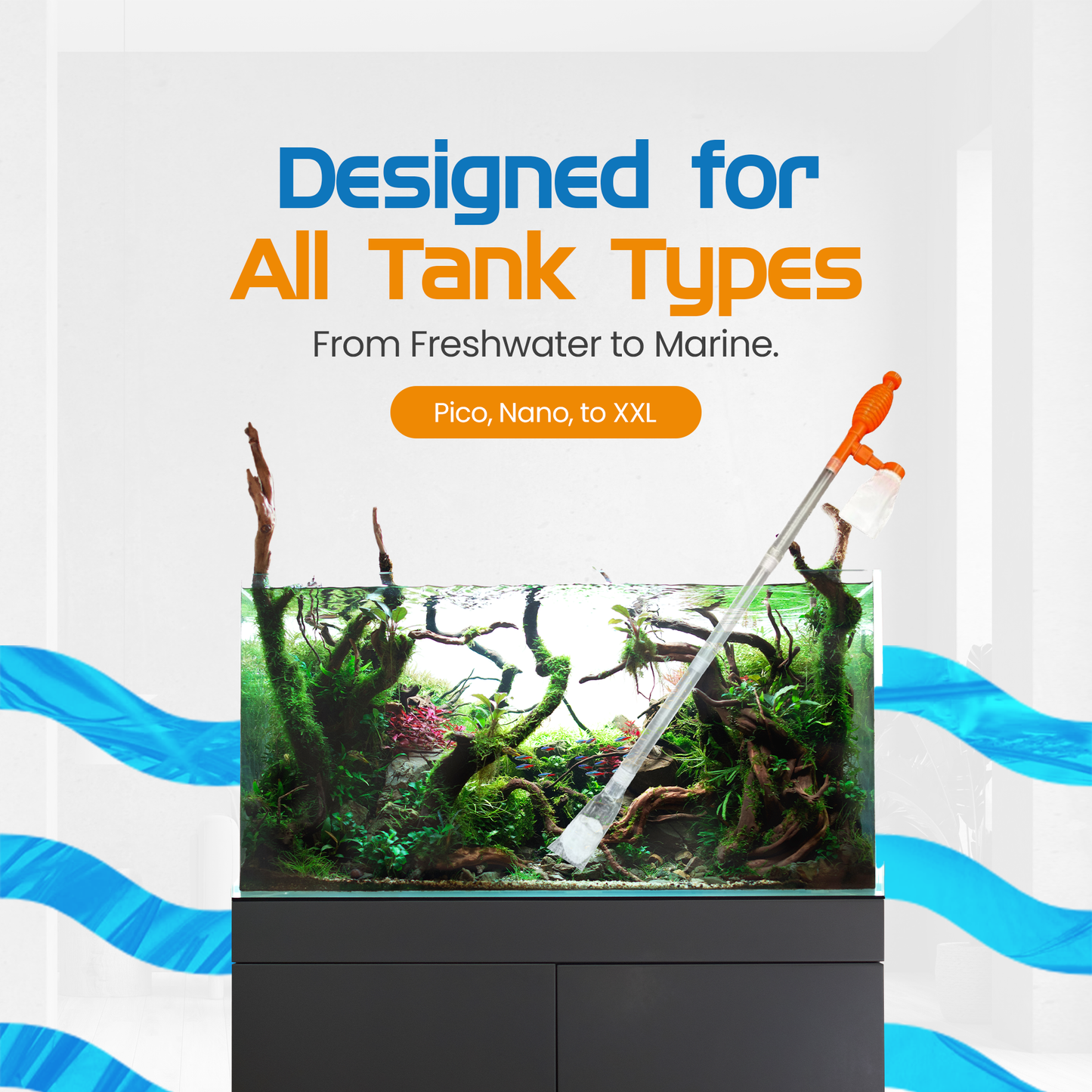 Flipper AquaVac Gravel/Sand Cleaner & Siphon Kit - Flipper Accessories