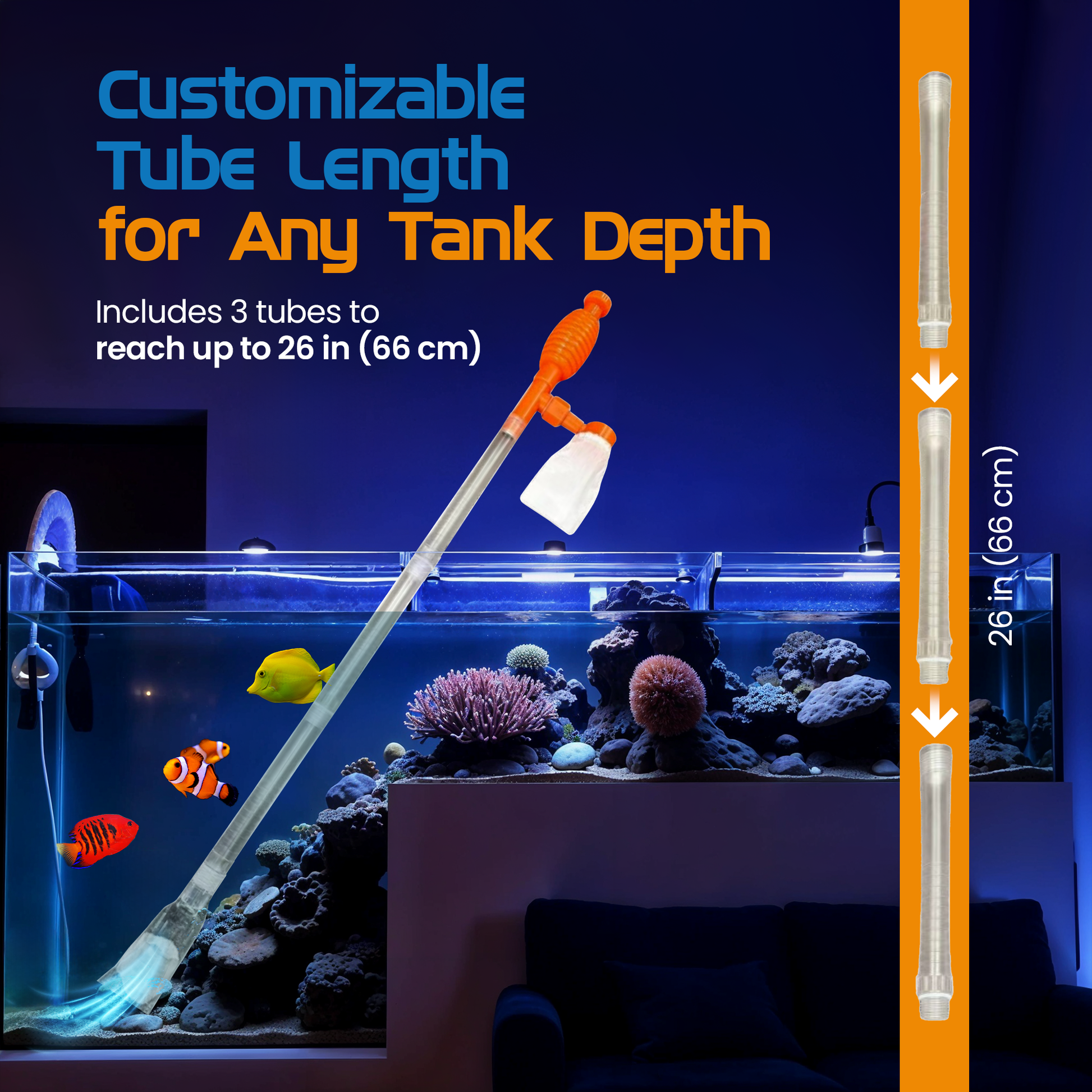 Flipper AquaVac Gravel/Sand Cleaner & Siphon Kit - Flipper Accessories