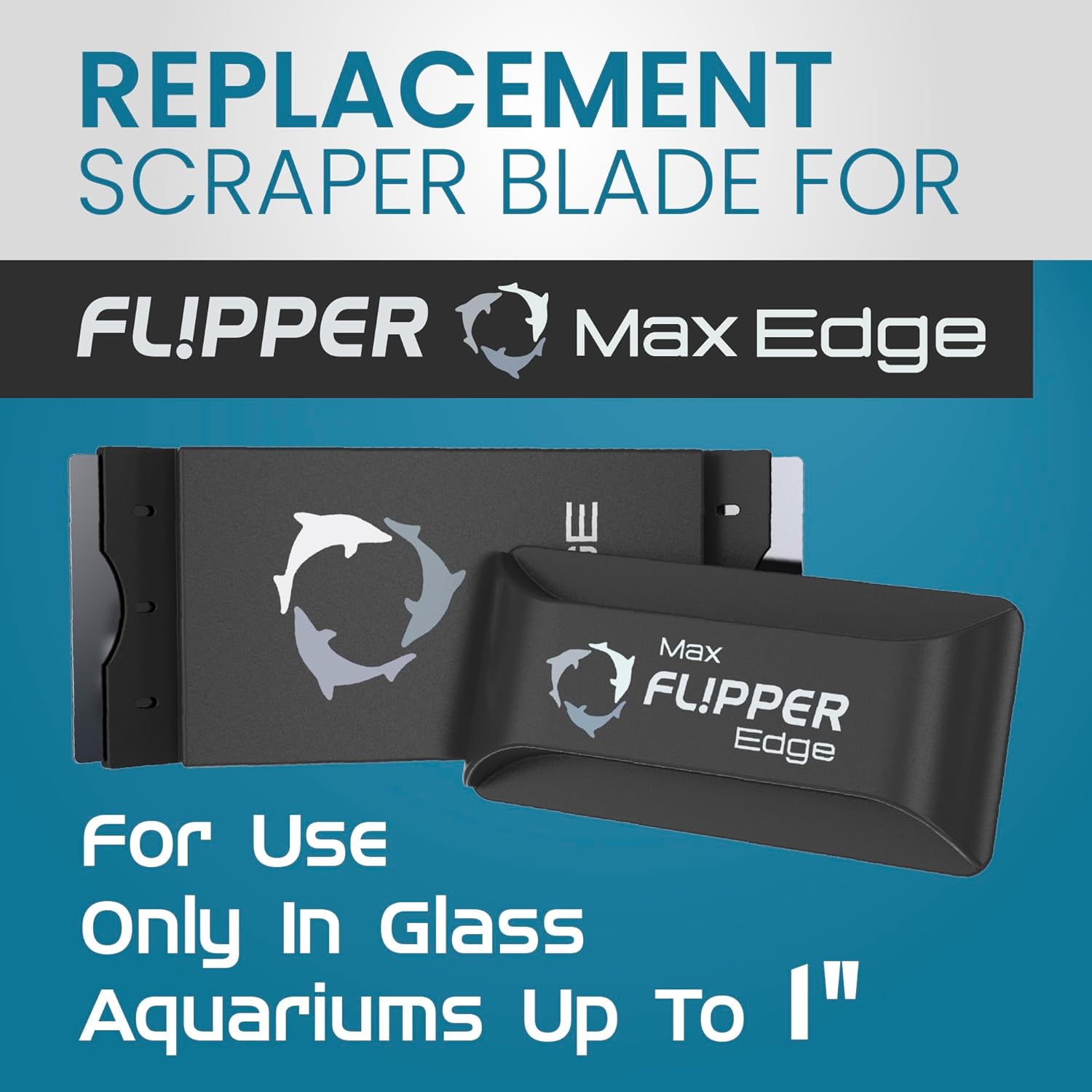 Flipper Edge MAX Stainless Steel Replacement Blades 4 Pack - Replacement Blades