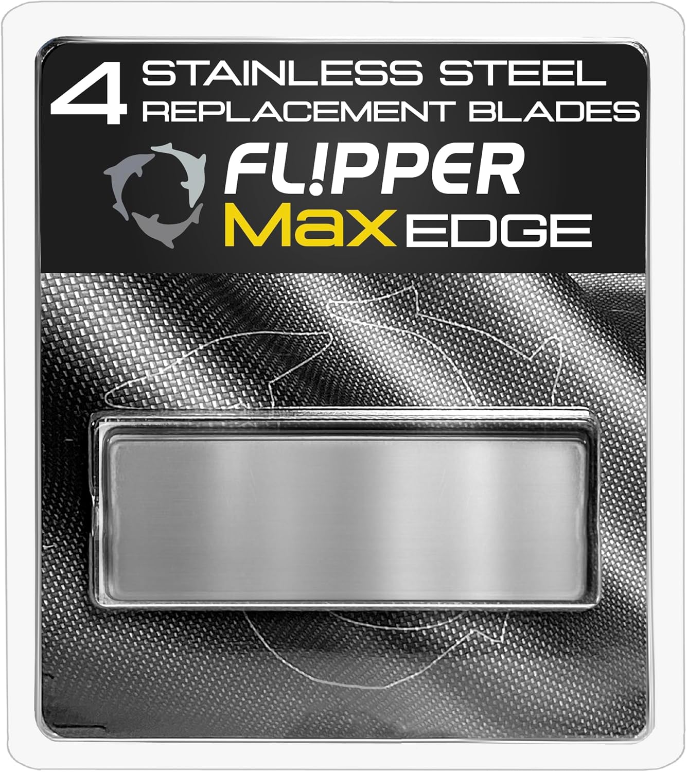 Flipper Edge MAX Stainless Steel Replacement Blades 4 Pack - Replacement Blades