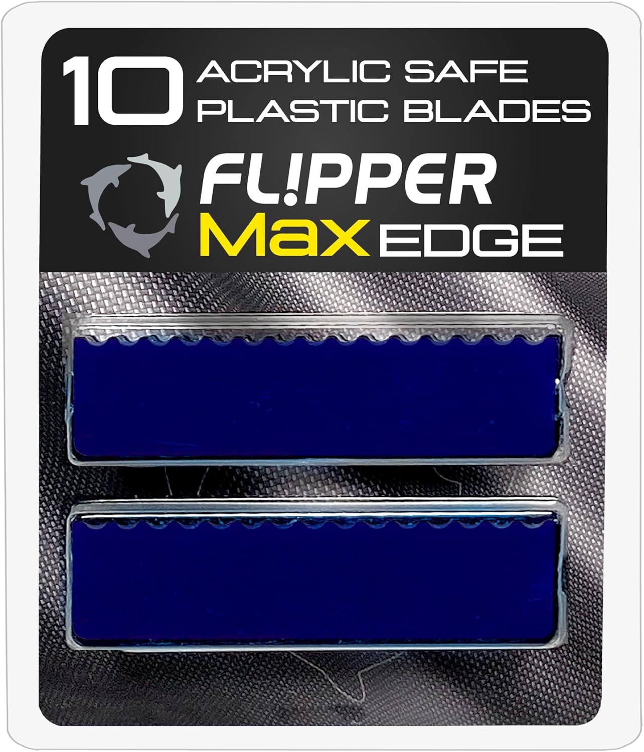 Flipper Edge Standard Acrylic Safe Plastic Blades 10 Pack - Replacement Blades