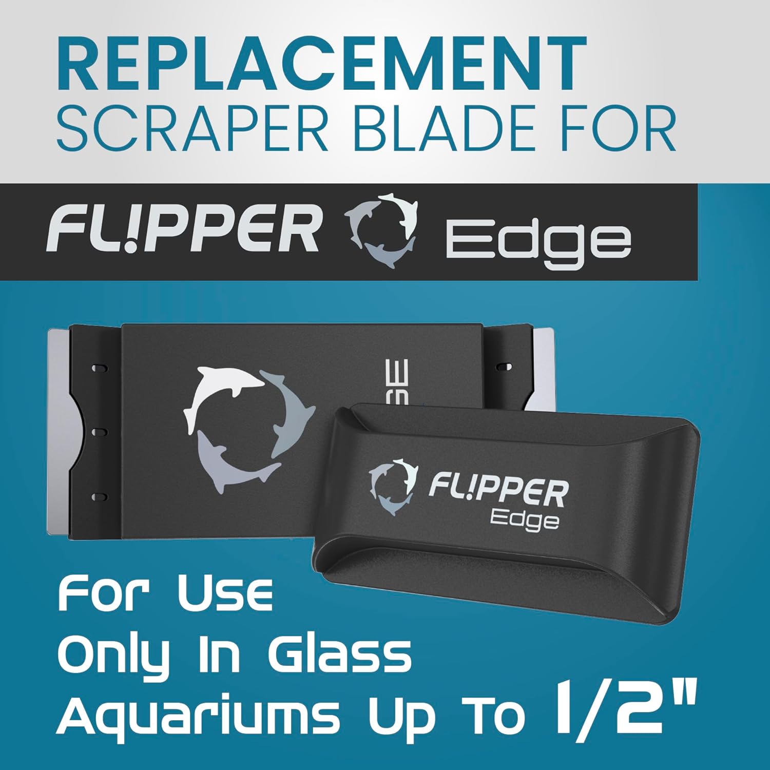 Flipper Edge Standard Stainless Steel Replacement Blades 4 Pack - Replacement Blades