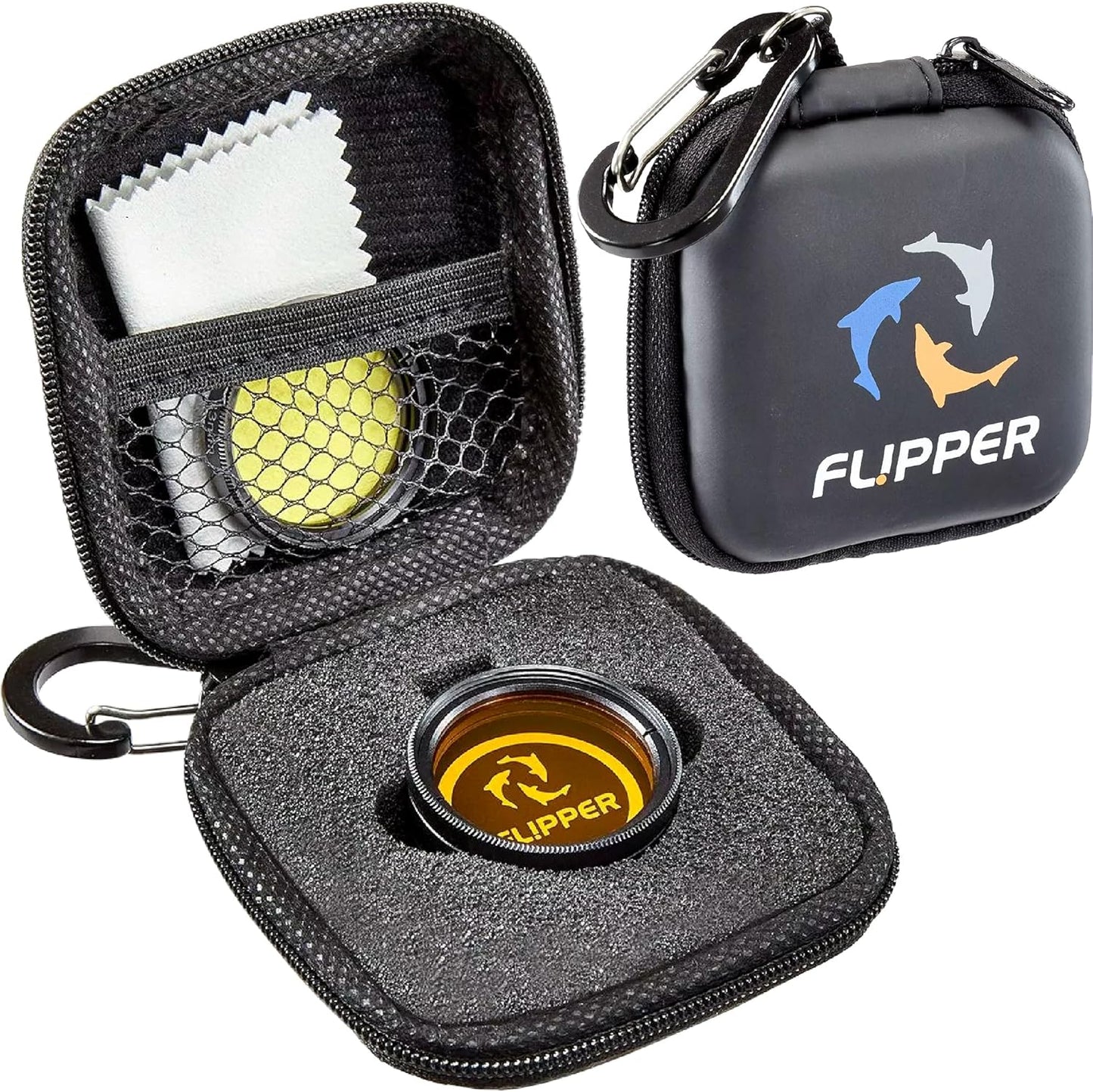 Flipper Flip-Kick Phone Filter Aquarium Reef Lens with Orange and Yellow Lenses - Aquarium Viewer