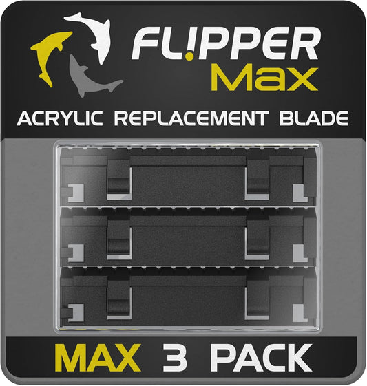 Flipper Max ABS Replacement Blades 3 Pack - Acrylic Tanks - Replacement Blades