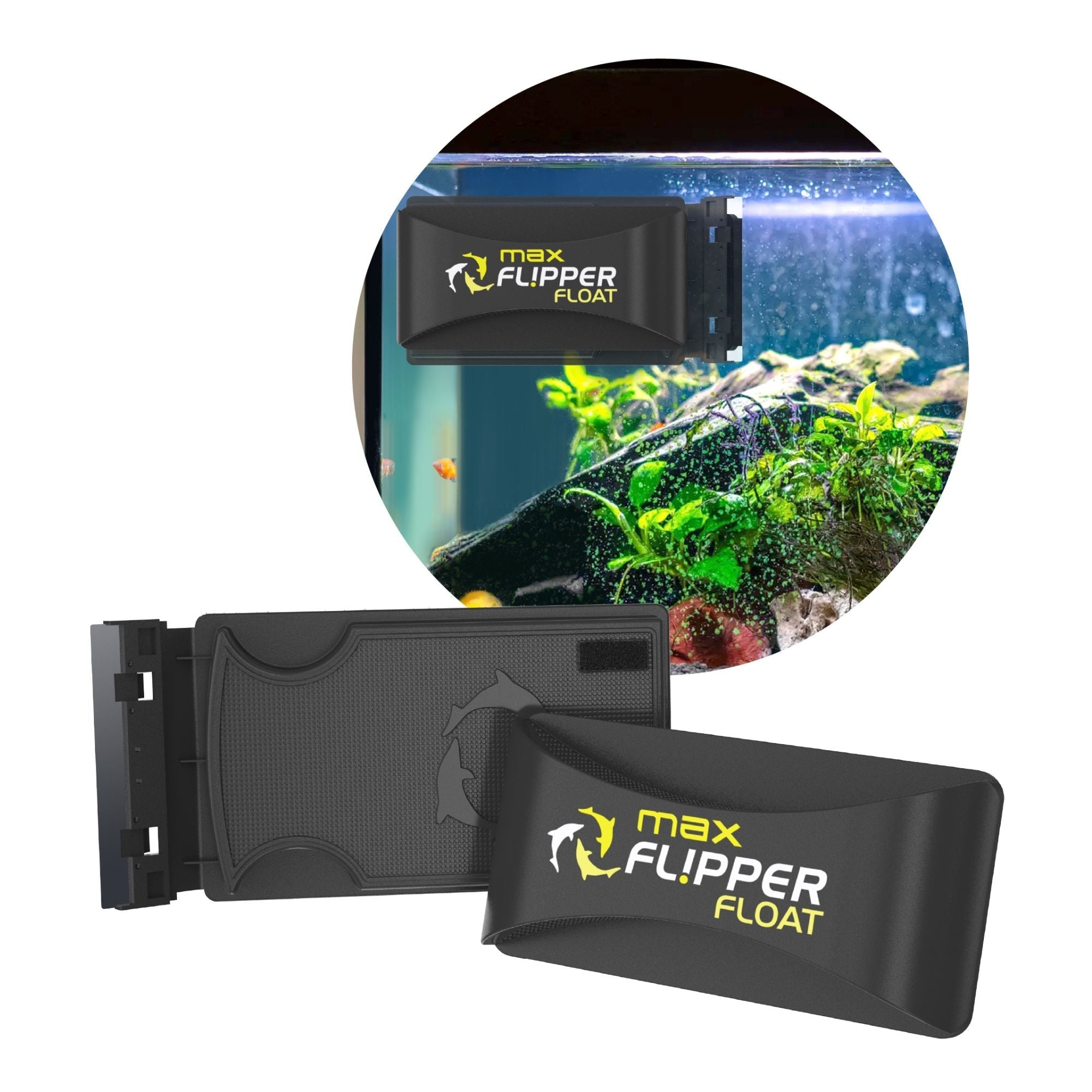 Flipper MAX FLOAT 2-in-1 Magnetic Aquarium Algae Cleaner – Great Lakes ...