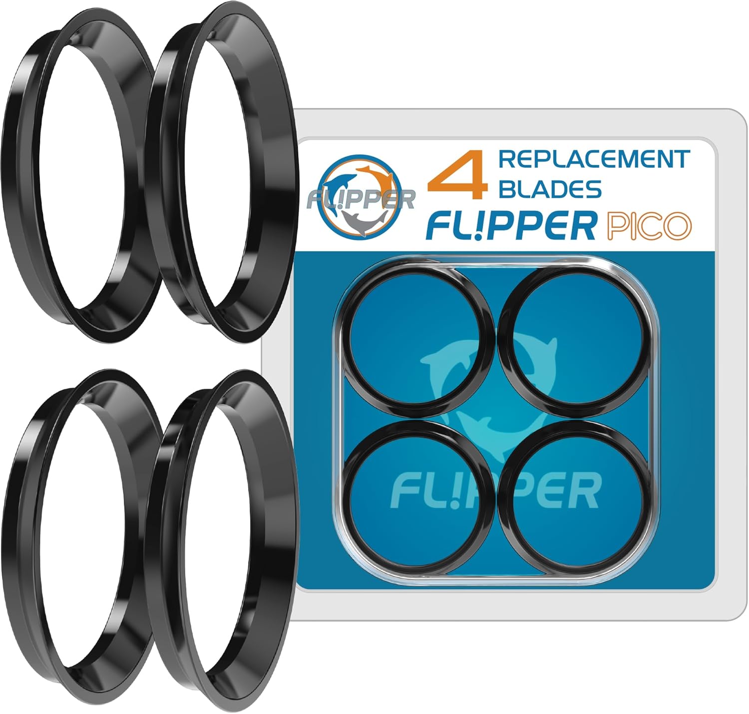 Flipper Pico 2 in 1 Aquarium Magnet Cleaner Replacement Blades 4 Pack - Replacement Blades