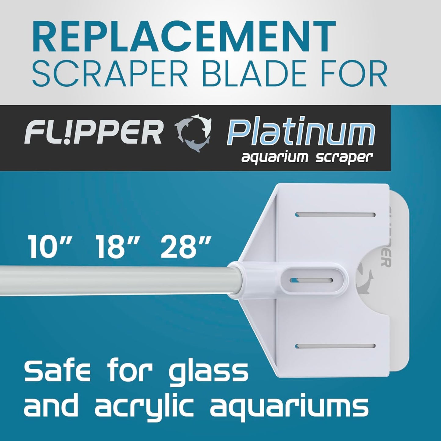 Flipper Platinum Algae Scraper Replacement Blades 10 Pack - Replacement Blades