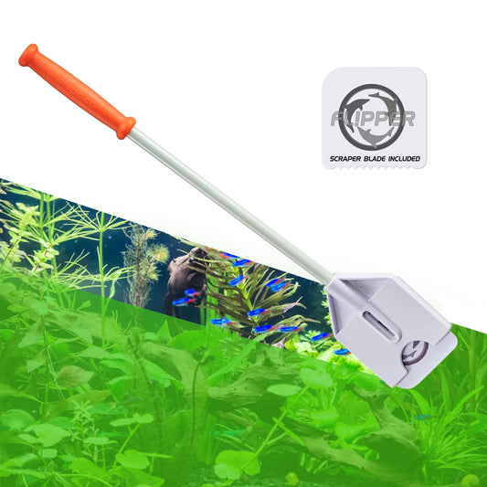 Flipper Platinum NANO Aquarium Algae Scraper 12’’ - Hand Held Scraper