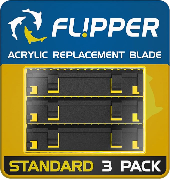 Flipper Standard ABS Replacement Blades 3 Pack - Acrylic Tanks - Replacement Blades