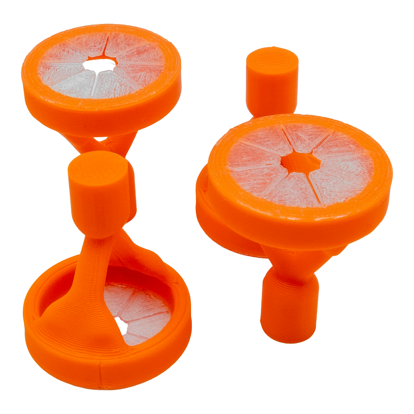 FragLoc™ - Macroalgae Holder Plugs (Pack of 4) - Fluorescent Orange - Animals & Pet Supplies