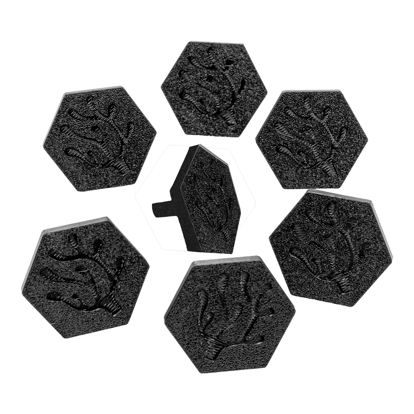 FragLoc™ - Magnetic Coral Frag Grow-Out Kit - 7 Hex Tile Plugs - Animals & Pet Supplies