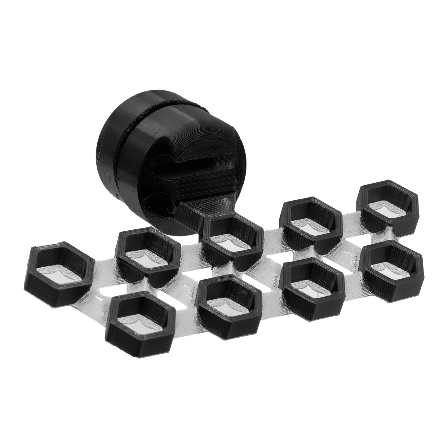 FragLoc™ - Magnetic Coral Frag Rack Kit - 5x4 / Black - Animals & Pet Supplies
