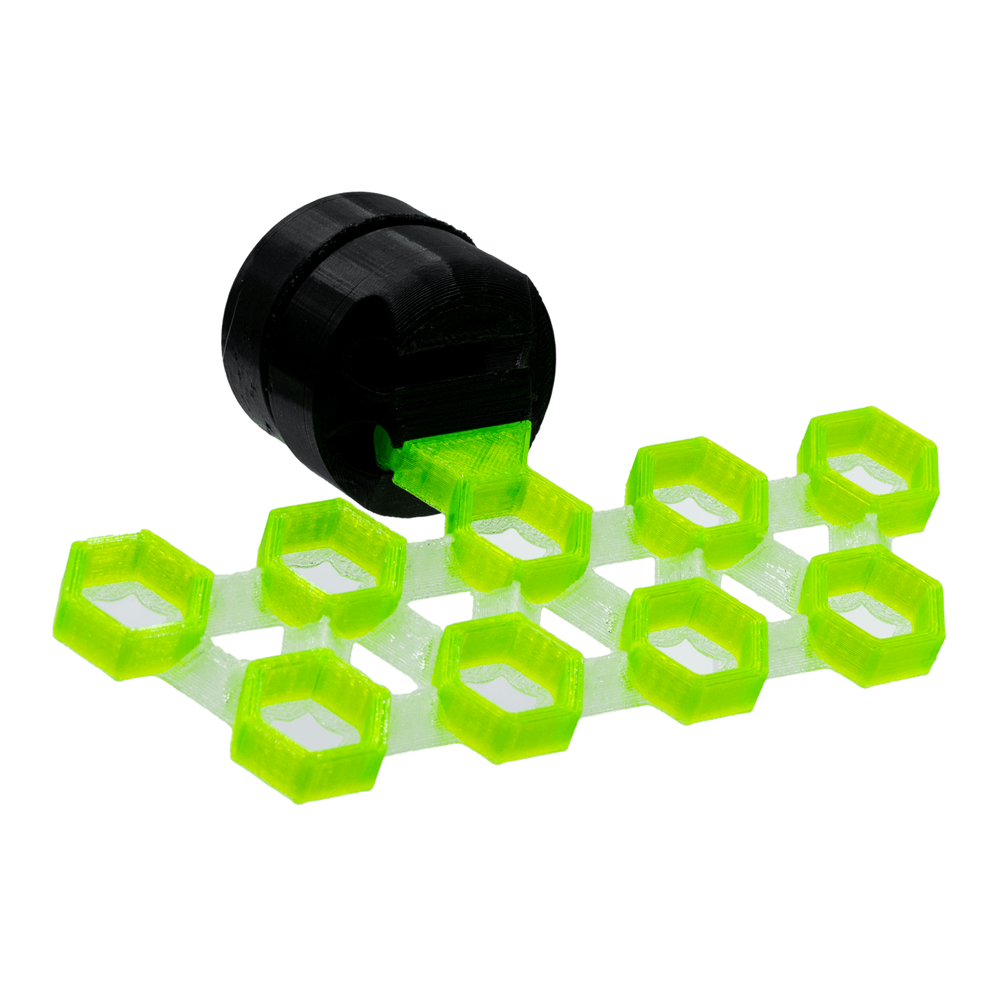 FragLoc™ - Magnetic Coral Frag Rack Kit - 5x4 / Fluorescent Green - Animals & Pet Supplies