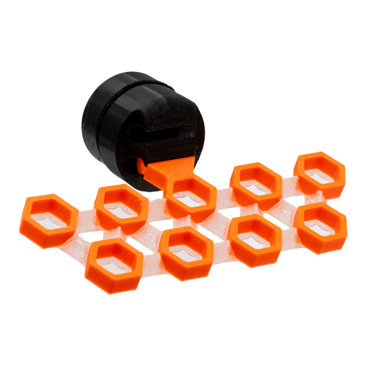 FragLoc™ - Magnetic Coral Frag Rack Kit - 5x4 / Fluorescent Orange - Animals & Pet Supplies