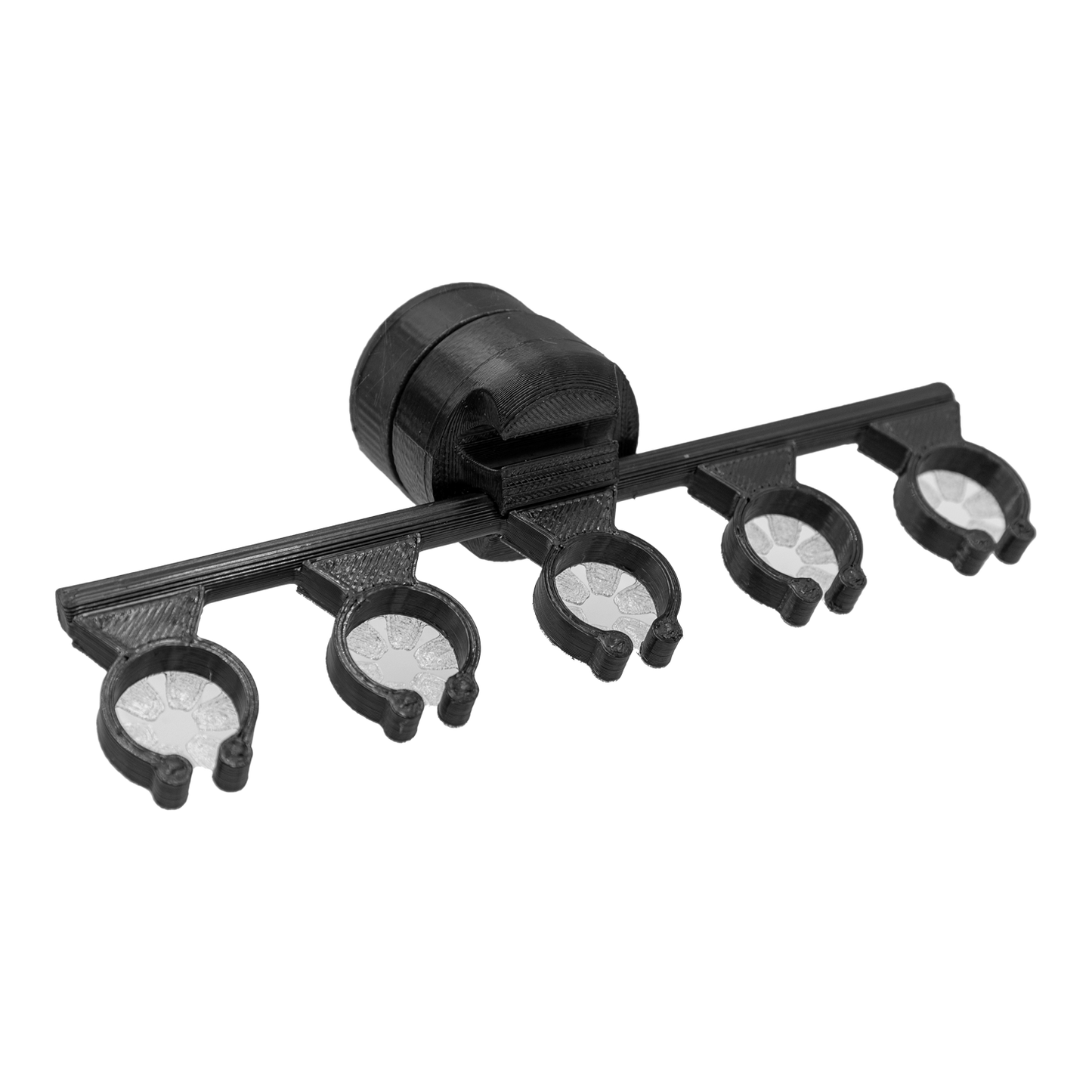 FragLoc™ - Mangrove Seedling & Aquatic Plant Holder - Quintuple / FragLoc™ Magnet / Black - Animals & Pet Supplies