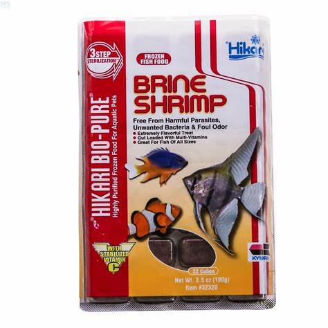 Hikari Brine Shrimp Cubes - 3.5oz - Frozen Food