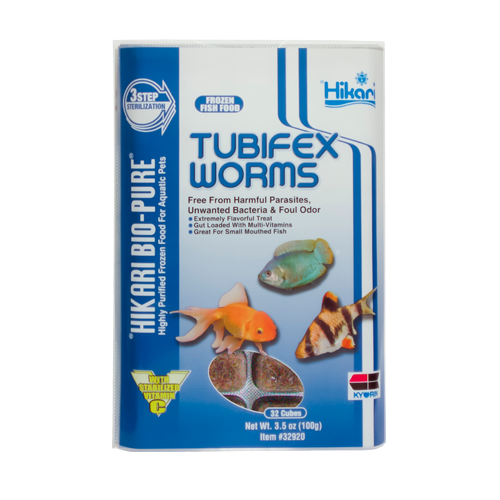 Hikari Tubifex Cubes - Unique Nutrition for Tropical Fish – Great Lakes ...