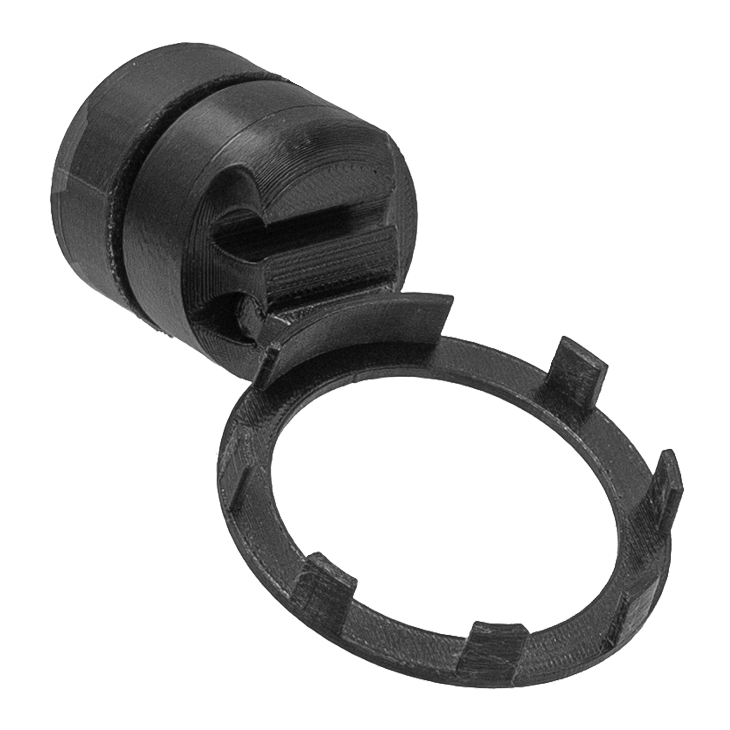 Magnetic Mushroom Cage Holder - 2’’ / Black - Animals & Pet Supplies