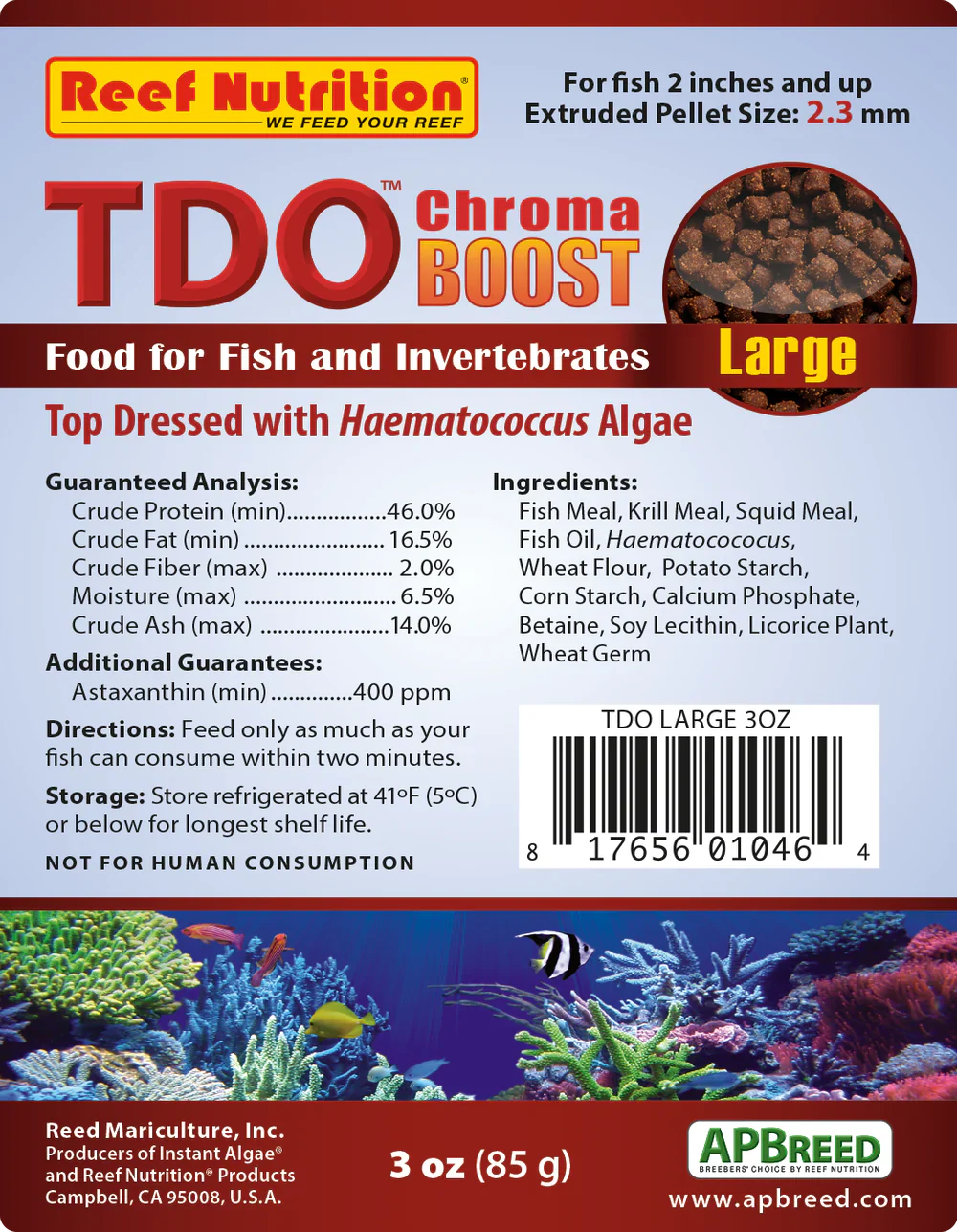 TDO Chroma BOOST Pellets - Dry Food