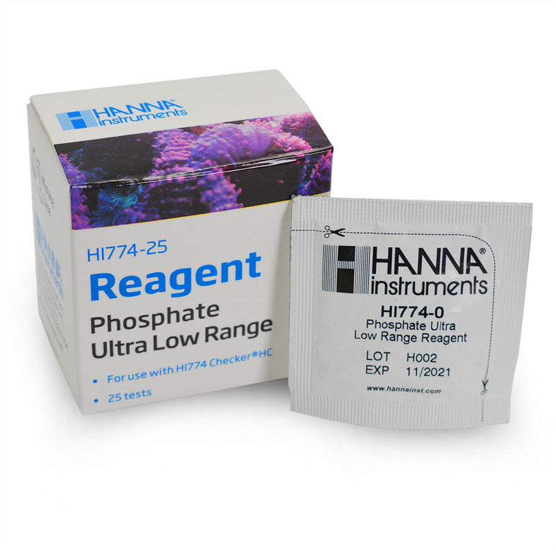Ultra Low Range Phosphate Checker Reagents HI774-25 Hanna - water testing